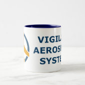2 Couleurs Tasse de café à deux tons aérospatiale vigilante (Centre)
