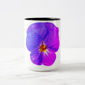 2 Couleurs Tasse de café à deux tons Charmante Fleur de Viola (Centre)