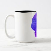 2 Couleurs Tasse de café à deux tons Charmante Fleur de Viola (Gauche)