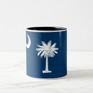 2 Couleurs Tasse de café à deux tons de drapeau d'état de