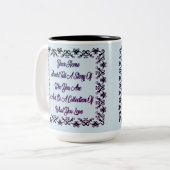 2 Couleurs Tasse de café à la maison de citation (Devant gauche)