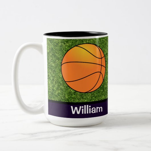 2 Couleurs Tasse de café à thème basketball (Gauche)