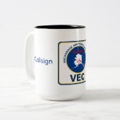 2 Couleurs Tasse de café AARC VEC (Devant gauche)