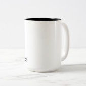 2 Couleurs Tasse de café amère (Devant droit)