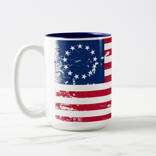 2 Couleurs Tasse de café americana de drapeau américain (Gauche)