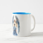 2 Couleurs Tasse de café Ange Gardien (Devant droit)