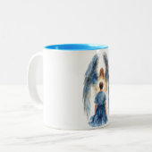 2 Couleurs Tasse de café Ange Gardien (Devant gauche)