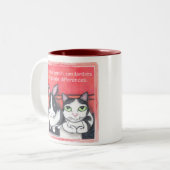 2 Couleurs Tasse de café animale d'amis (Devant gauche)