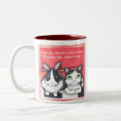 2 Couleurs Tasse de café animale d'amis (Gauche)