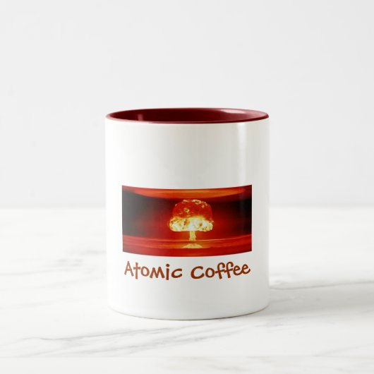 2 Couleurs Tasse "de café atomique" (grande) (Centre)