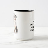 2 Couleurs Tasse de café australienne de berger (Centre)