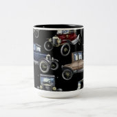 2 Couleurs Tasse de café Auto Nostalgie Voitures Classiques (Centre)