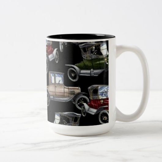 2 Couleurs Tasse de café Auto Nostalgie Voitures Classiques (Droit)