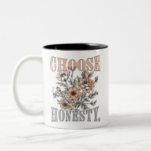 2 Couleurs Tasse de café avec citation motivationnelle Choisi