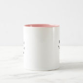 2 Couleurs Tasse de café avec citation personnalisée (Centre)
