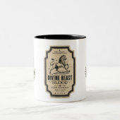 2 Couleurs Tasse de café avec étiquette de potion d'apothicai (Centre)