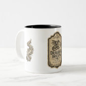 2 Couleurs Tasse de café avec étiquette de potion d'apothicai (Devant gauche)