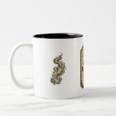 2 Couleurs Tasse de café avec étiquette de potion d'apothicai (Gauche)