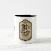 2 Couleurs Tasse de café avec étiquette de potion d'apothicai (Centre)