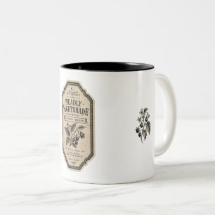 2 Couleurs Tasse de café avec étiquette de potion d'apothicai