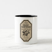 2 Couleurs Tasse de café avec étiquette de potion d'apothicai (Centre)