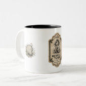 2 Couleurs Tasse de café avec étiquette de potion d'apothicai (Devant gauche)