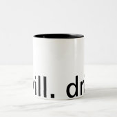 2 Couleurs Tasse de café avec la conception de foret (Centre)