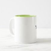 2 Couleurs Tasse de café avec l'énonciation italienne (Devant gauche)