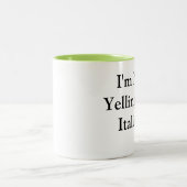 2 Couleurs Tasse de café avec l'énonciation italienne (Centre)