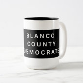 2 Couleurs Tasse de café avec logo BCD (Devant droit)