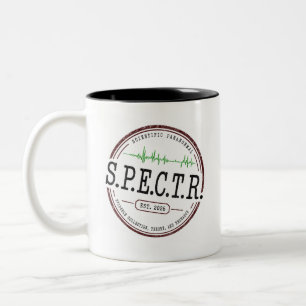 2 Couleurs Tasse de café avec logo de la S.P.E.C.T.R.   Cœurs