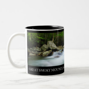 2 Couleurs Tasse de café bilatérale Great Smoky Mountains
