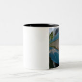 2 Couleurs Tasse de café blanc avec 57 Chevy (Centre)