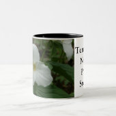2 Couleurs Tasse de café blanche de Trillium (Centre)