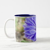 2 Couleurs Tasse de café bleue de fleur d'aster (Gauche)