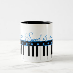 2 Couleurs Tasse de café bleue et noire du bonbon 16 à thè