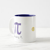 2 Couleurs Tasse de café Blueberry Pi Cute Math Pi Day (Devant gauche)