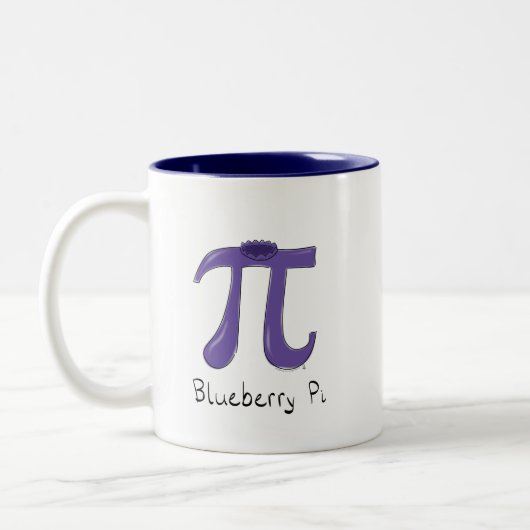 2 Couleurs Tasse de café Blueberry Pi Cute Math Pi Day (Gauche)