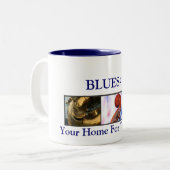 2 Couleurs Tasse de café BLUES411 (Devant gauche)