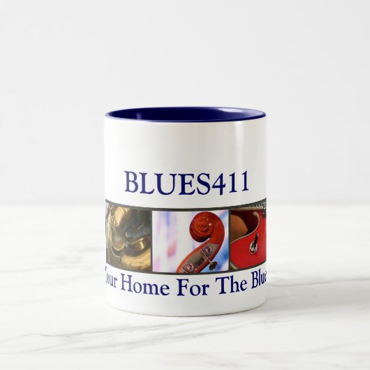 2 Couleurs Tasse de café BLUES411 (Centre)