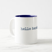 2 Couleurs Tasse de café : bonjour beau (Devant gauche)