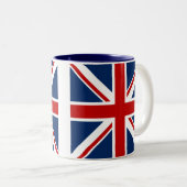 2 Couleurs Tasse de café britannique de drapeau (Devant droit)