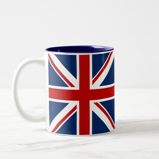 2 Couleurs Tasse de café britannique de drapeau (Gauche)