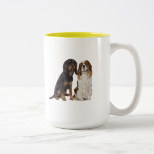 2 Couleurs Tasse de café cavalière d'épagneul du Roi Charl