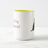 2 Couleurs Tasse de café cavalière d'épagneul du Roi Charles (Centre)