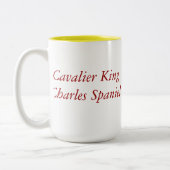 2 Couleurs Tasse de café cavalière d'épagneul du Roi Charles (Gauche)