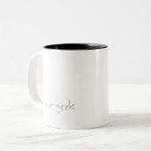 2 Couleurs tasse de café chic de quarks de geek (Devant gauche)