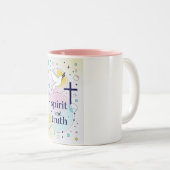 2 Couleurs Tasse de café chrétienne Esprit et Vérité (Devant droit)