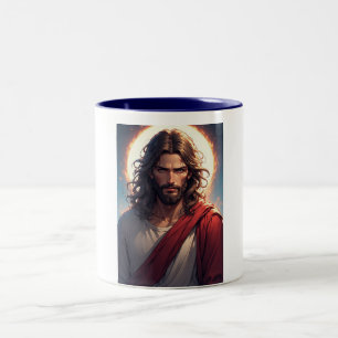 2 Couleurs Tasse de café chrétienne Jésus-Christ intense