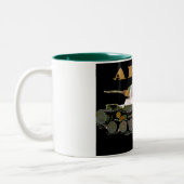 2 Couleurs Tasse de café classique de bateau-citerne d'armée (Gauche)